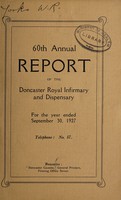 view Annual report of the Doncaster Royal Infirmary and Dispensary : 1927.