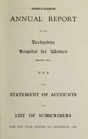 view Annual report of the Derbyshire Hospital for Women : 1928.