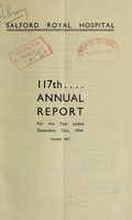 view Annual report of the Salford Royal Hospital : 1944.