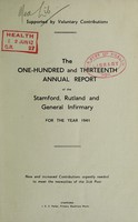 view Annual report : 1941 / Stamford, Rutland and General Infirmary.