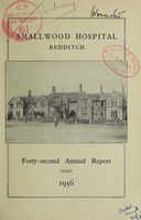 view Annual report : 1936 / Smallwood Hospital.