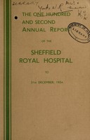 view Annual report : 1934 / Sheffield Royal Hospital.