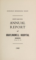 view Annual report of Graylingwell Hospital : 1949.