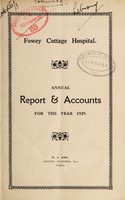 view Annual report & accounts : 1929 / Fowey Cottage Hospital.