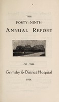 view Annual report of the Grimsby & District Hospital : 1926.