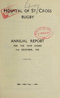 view Annual report : 1943 / Hospital of St. Cross, Rugby.