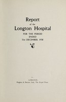 view Report of the Longton Hospital : 1938.