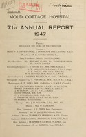 view Annual report : 1947 / Mold Cottage Hospital.