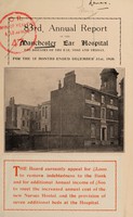 view Annual report of the Manchester Ear Hospital for diseases of the ear, nose and throat : 1938.