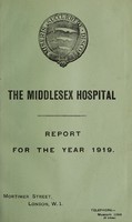 view Report : 1919 / Middlesex Hospital.