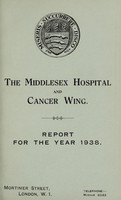 view Report : 1938 / Middlesex Hospital.