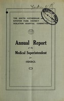 view Annual report : 1930 / South Rotherham and Kiveton Park District Isolation Hospital Committee.