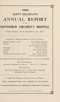 view Annual report of the Nottingham Children's Hospital : 1935.