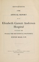 view Annual report of the Elizabeth Garrett Anderson Hospital : 1928.