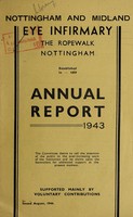 view Annual report : 1943 / Nottingham and Midland Eye Infirmary.