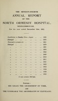 view Annual report of the North Ormesby Hospital, Middlesbrough : 1932.