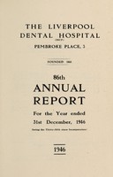 view Annual report : 1946 / Liverpool Dental Hospital.