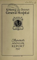 view Annual report : 1927 / Kettering and District General Hospital.