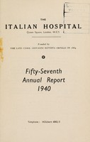 view Annual report : 1940 / Italian Hospital.