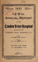 view Report of the London Fever Hospital, Liverpool Road, Islington, for the year ending 31st December 1930.