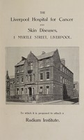 view Annual report : 1928 / Liverpool Hospital for Cancer and Skin Diseases.