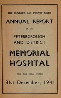 view Annual report : 1941 / Peterborough and District Memorial Hospital.