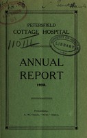 view Annual report : 1928 / Petersfield Cottage Hospital.