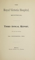 view Annual report : 1896 / Royal Victoria Hospital, Montreal.