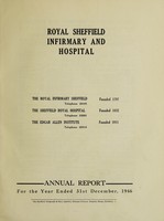 view Annual report : 1946 / Royal Sheffield Infirmary and Hospital.