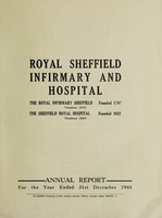 view Annual report : 1944 / Royal Sheffield Infirmary and Hospital.
