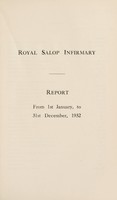view Report of the Royal Salop Infirmary : 1932.