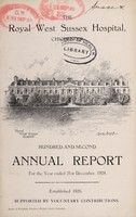 view Annual report : 1928 / Royal West Sussex Hospital.