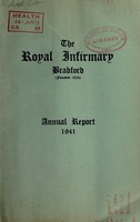 view Annual report of the Bradford Royal Infirmary : 1941.