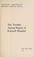 view Annual report of the Runwell Hospital : 1948.