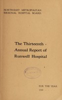 view Annual report of the Runwell Hospital : 1949.