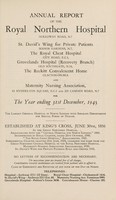 view Annual report of the Royal Northern Hospital : 1943.