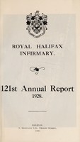 view Annual report : 1928 / Royal Halifax Infirmary.