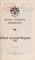 view Annual report : 1929 / Royal Halifax Infirmary.