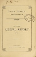 view Annual report  : 1928 / Rutson Hospital.