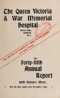 view Annual report balance sheet and list of subcribers : 1943 / Queen Victoria and War Memorial Hospital, Hanwell.