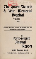 view Annual report balance sheet and list of subcribers : 1945 / Queen Victoria and War Memorial Hospital, Hanwell.