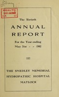 view Annual report : 1942 / Smedley Memorial Hydropathic Hospital, Matlock.