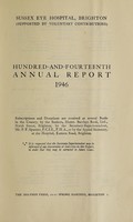 view Annual report : 1946 / Sussex Eye Hospital.