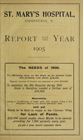 view Annual report : 1905 / St. Mary's Hospital.