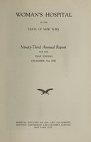 view Annual report : 1948 / Woman's Hospital in the State of New York.