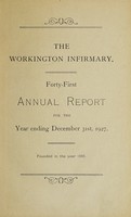 view Annual report : 1927 / Workington Infirmary.