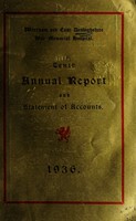 view Annual report and statement of accounts : 1936 / Wrexham and East Denbighshire War Memorial Hospital.