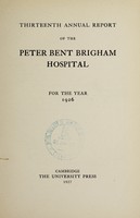 view Annual report of the Peter Bent Brigham Hospital : 1926.