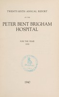 view Annual report of the Peter Bent Brigham Hospital : 1939.