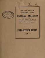 view Report : 1928-29 / Chalfonts & Gerrards Cross Cottage Hospital.